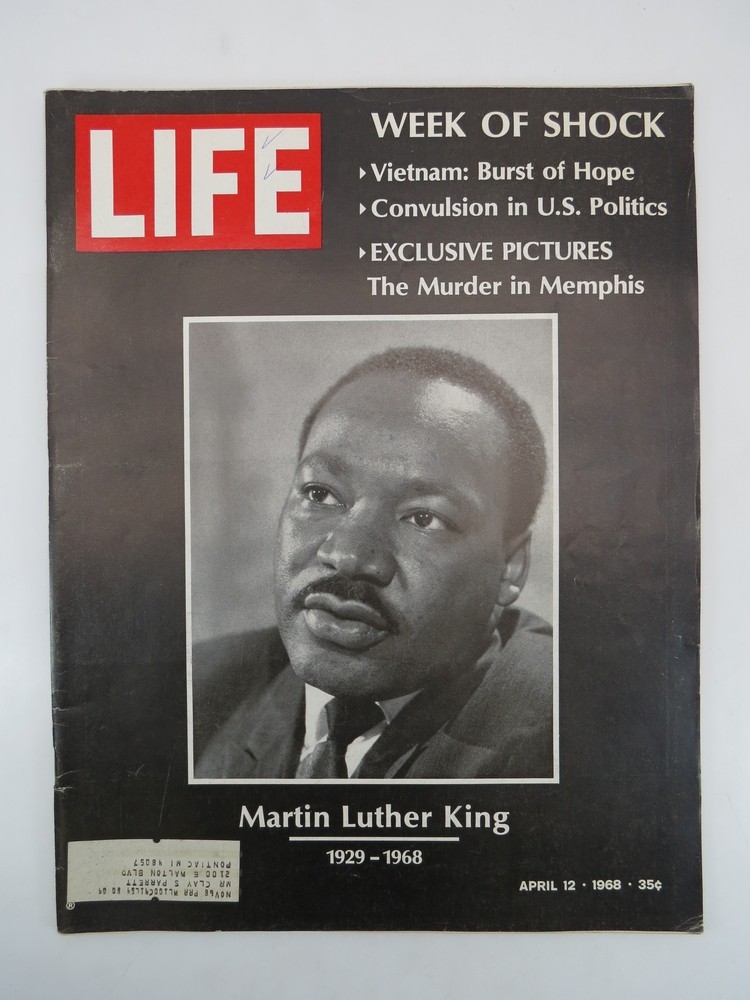 LIFE MAGAZINE APRIL 12, 1968 (MARTIN LUTHER KING MURDERED)