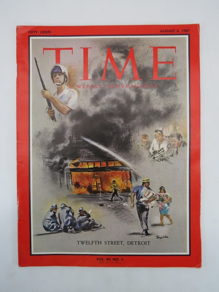 TIME MAGAZINE AUGUST 4, 1967 (TWELFTH STREET RIOT, DETROIT)