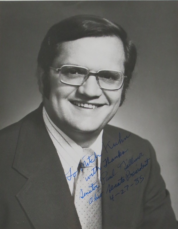 ORIGINAL SIGNED PAUL E. GILLMOR REPUBLICAN OHIO SENATE MINORITY LEADER VINTAGE PHOTO