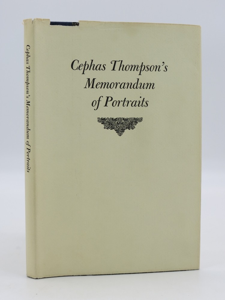 CEPHAS THOMPSON'S MEMORANDUM OF PORTRAITS