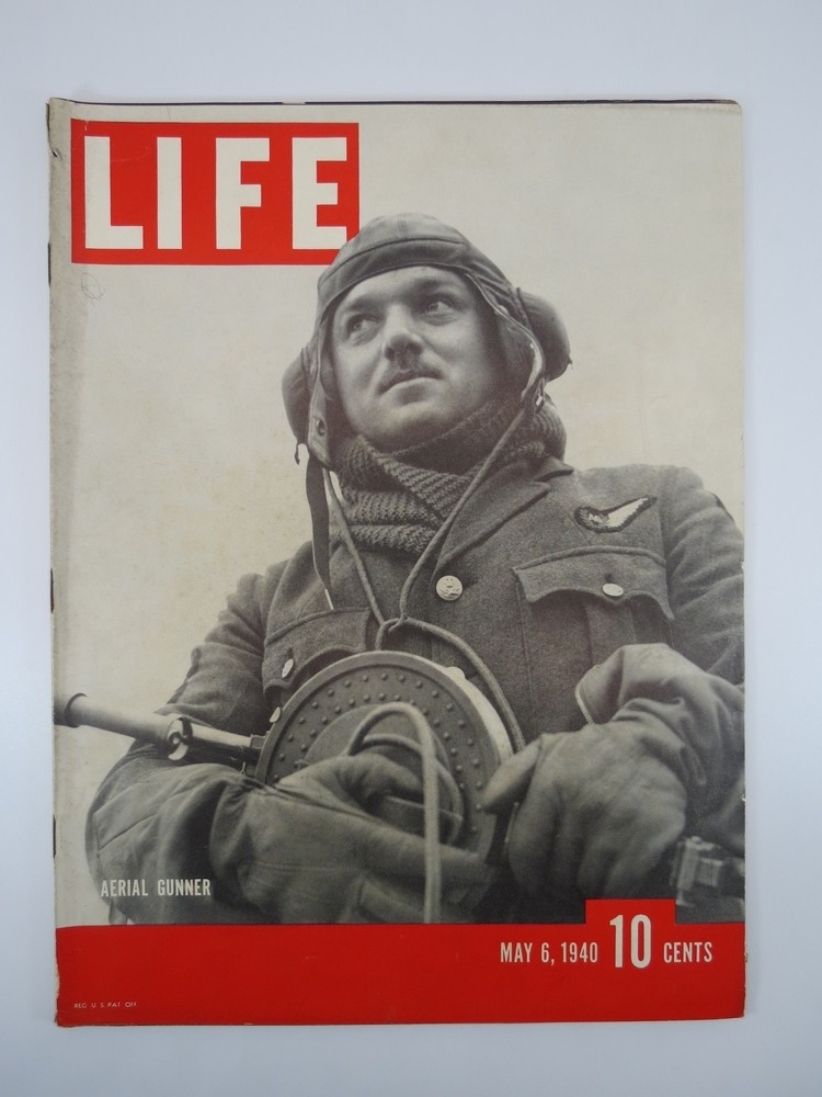 LIFE MAGAZINE - MAY 6, 1940 (AERIAL GUNNER COVER)