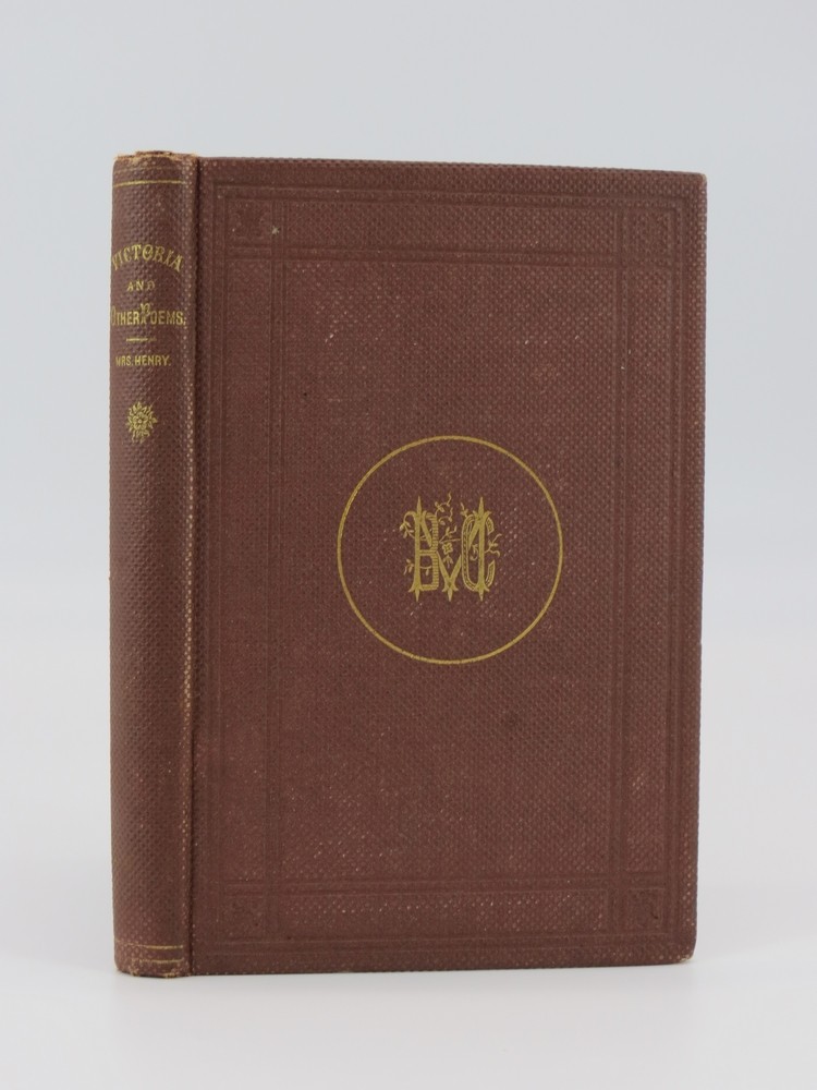 VICTORIA: WITH OTHER POEMS