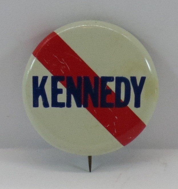 CANCEL JOHN F. KENNEDY 1968 PRESIDENTIAL CAMPAIGN BUTTON 1.25