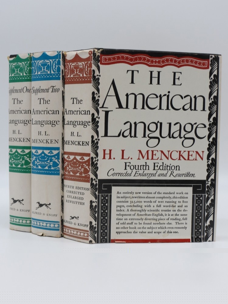 THE AMERICAN LANGUAGE (3 VOLUME SET INCLUDES SUPPLEMENTS 1 AND 2)
