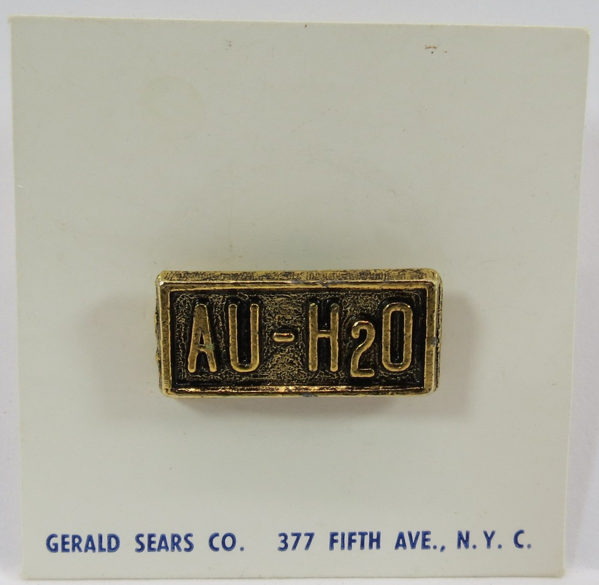 BARRY GOLDWATER AU-H2O GOLD PIN 7/8