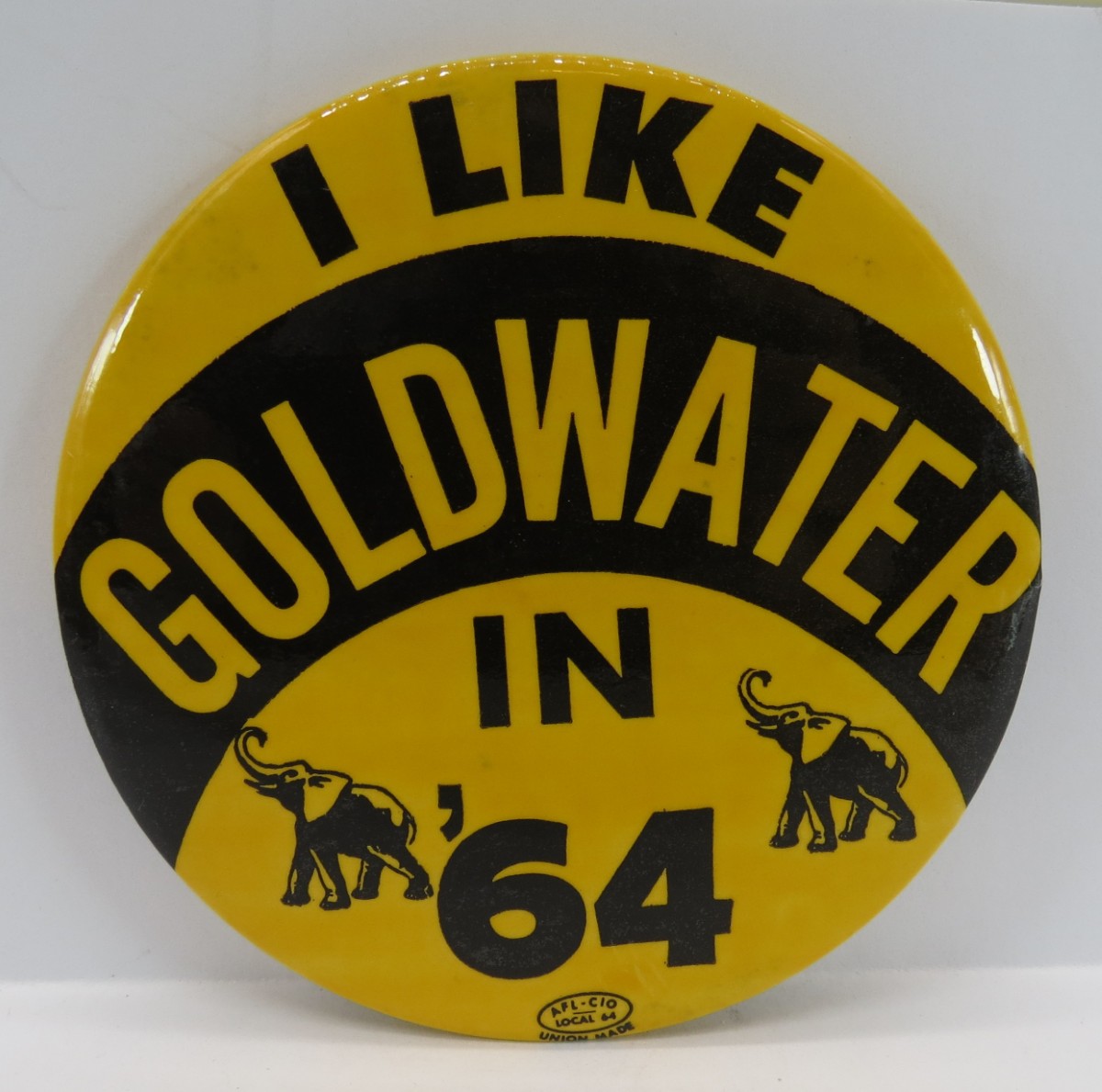 I LIKE BARRY GOLDWATER '64 CAMPAIGN BUTTON 3.5