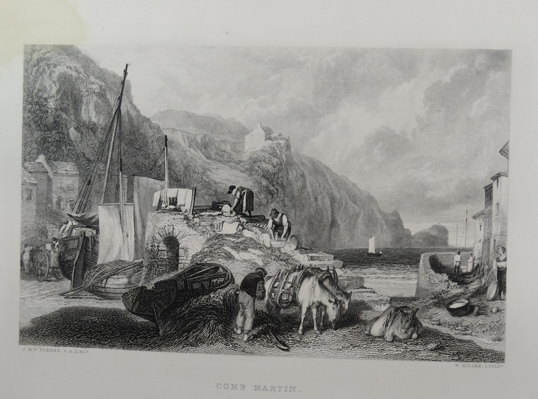 ANTIQUE 19TH C. COMB MARTIN J.M.W. TURNER ENGRAVING