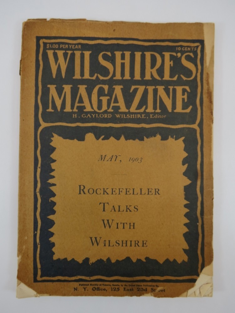 WILSHIRE'S MAGAZINE (MAY, 1903)