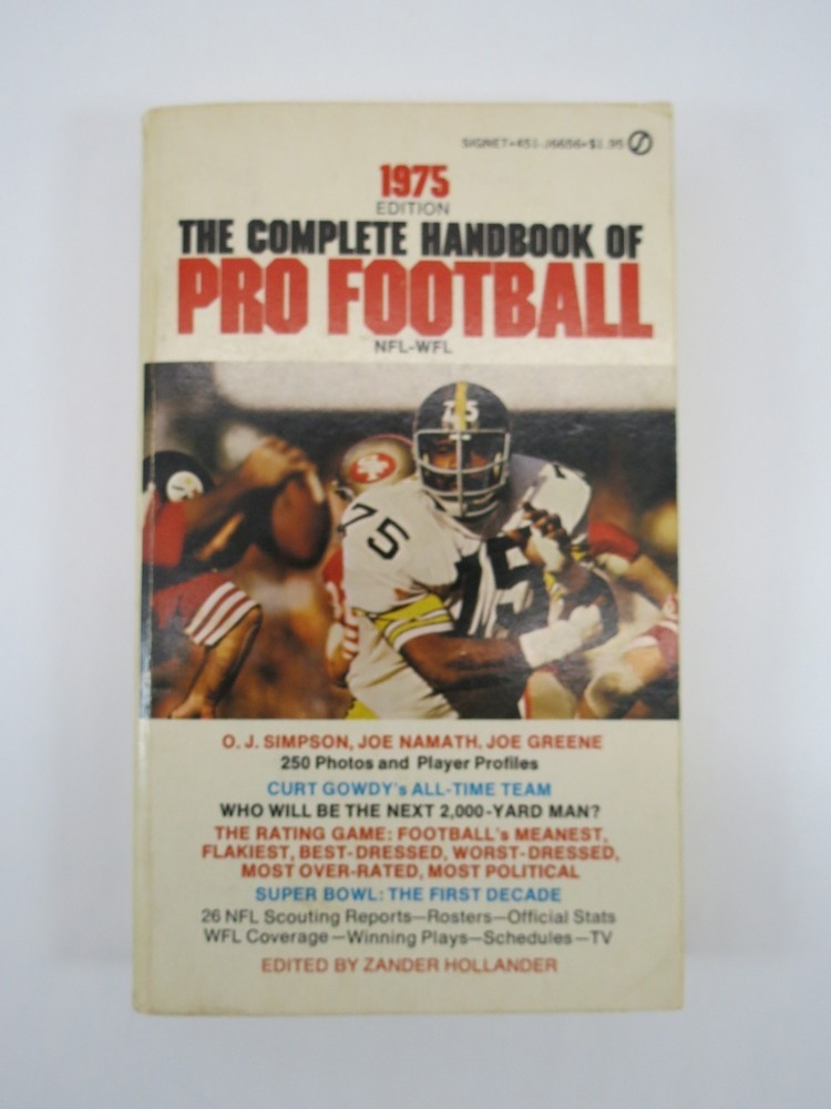 THE COMPLETE HANDBOOK OF PRO FOOTBALL 1975 EDITION