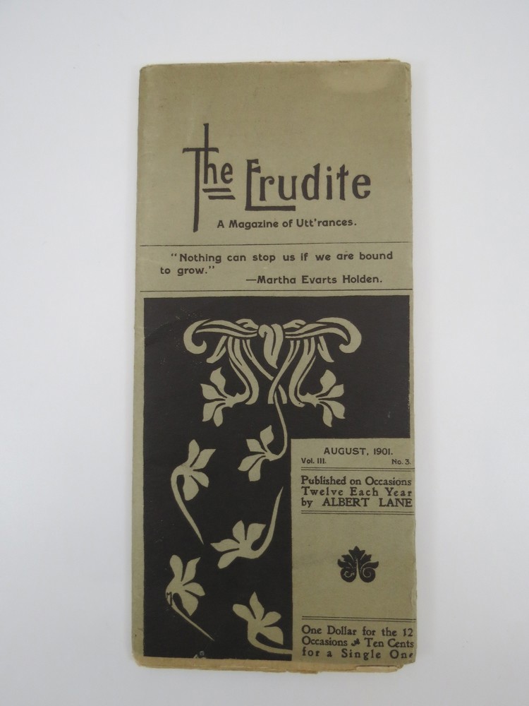 THE ERUDITE MAGAZINE, AUGUST 1901