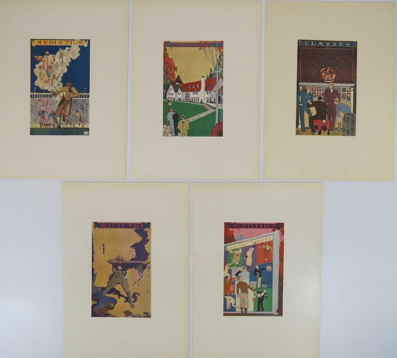 WILL GRIFFIN 1925 COLLECTION OF 5 LITHOGRAPHS