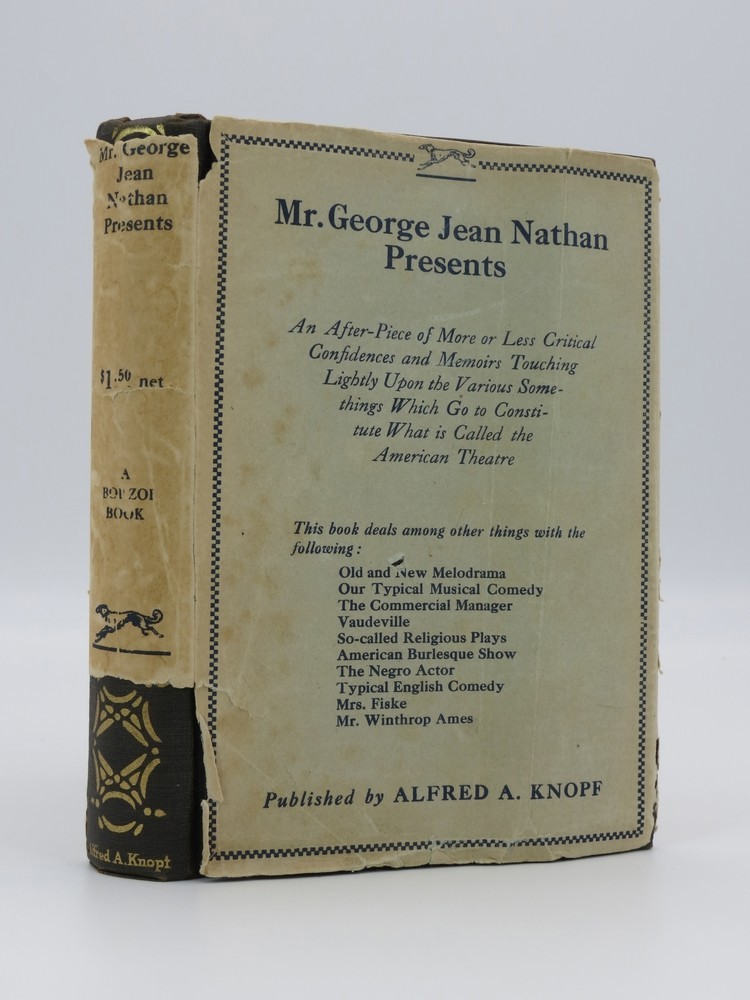 MR. GEORGE JEAN NATHAN PRESENTS