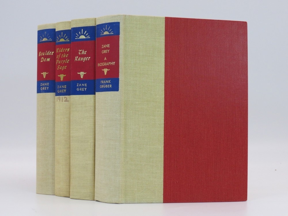 BOULDER DAM, A BIOGRAPHY, THE RANGER, RIDERS OF THE PURPLE SAGE (4 VOLUMES)