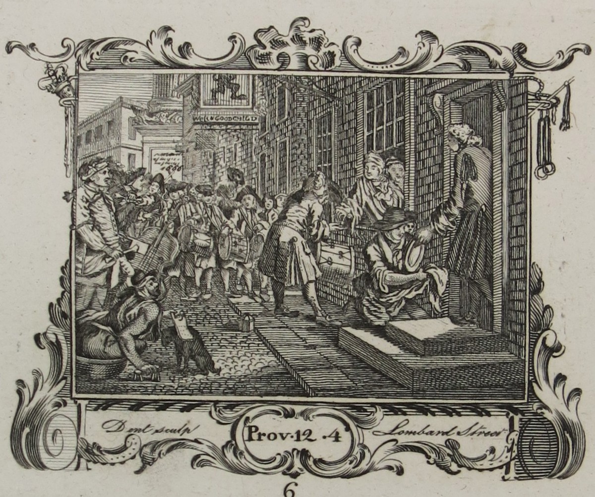 WILLIAM HOGARTH ANTIQUE 1791 COPPER PLATE ENGRAVING INDUSTRY & IDLENESS PLATE 6 THE INDUSTRIOUS 'PRENTICE OUT OF HIS TIME AND MARRIED TO HIS MASTER'S DAUGHTER