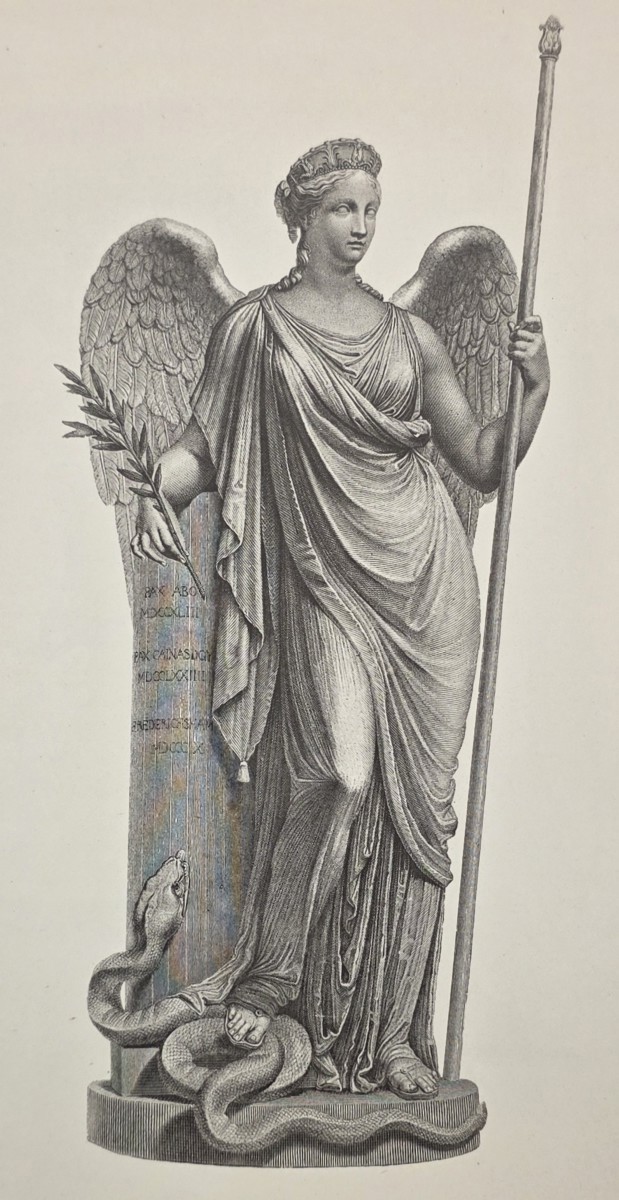ANTIQUE ANTONIO CANOVA PRINT GREEK GODDESS THE PEACE OF KIEV SCULPTURE NEOCLASSICAL