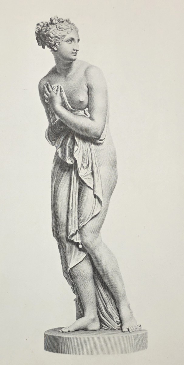 ANTIQUE ANTONIO CANOVA PRINT VENUS GREEK GODDESS SCULPTURE NEOCLASSICAL