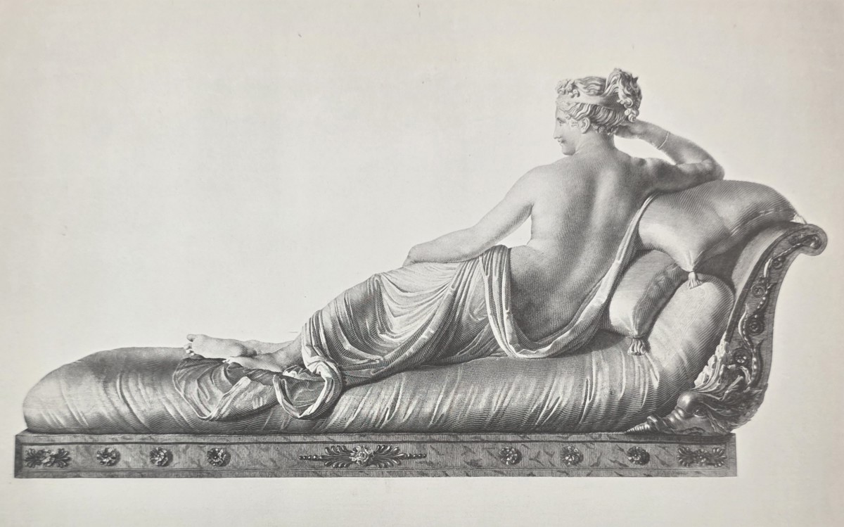 ANTIQUE ANTONIO CANOVA PRINT VENUS VICTORIOUS GREEK GODDESS SCULPTURE NEOCLASSICAL