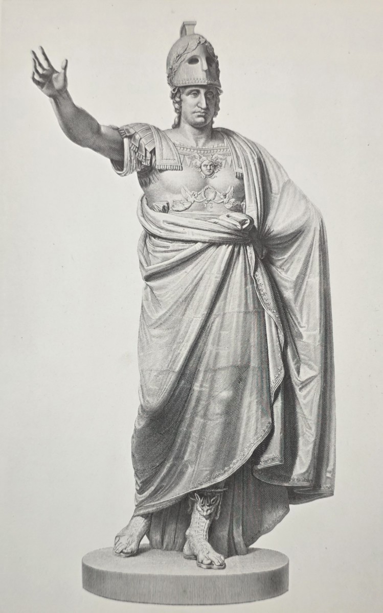 ANTIQUE ANTONIO CANOVA PRINT FERDINAND IV KING OF TWO SICILIES NEOCLASSICAL