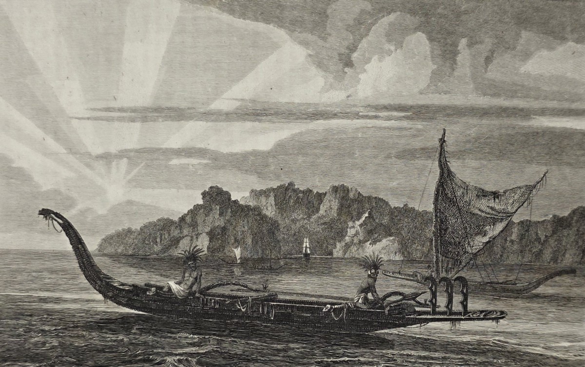 ANTIQUE 1812 RESOLUTION BAY IN THE MARQUESAS COPPER PLATE ENGRAVING AFTER WILLIAM HODGES