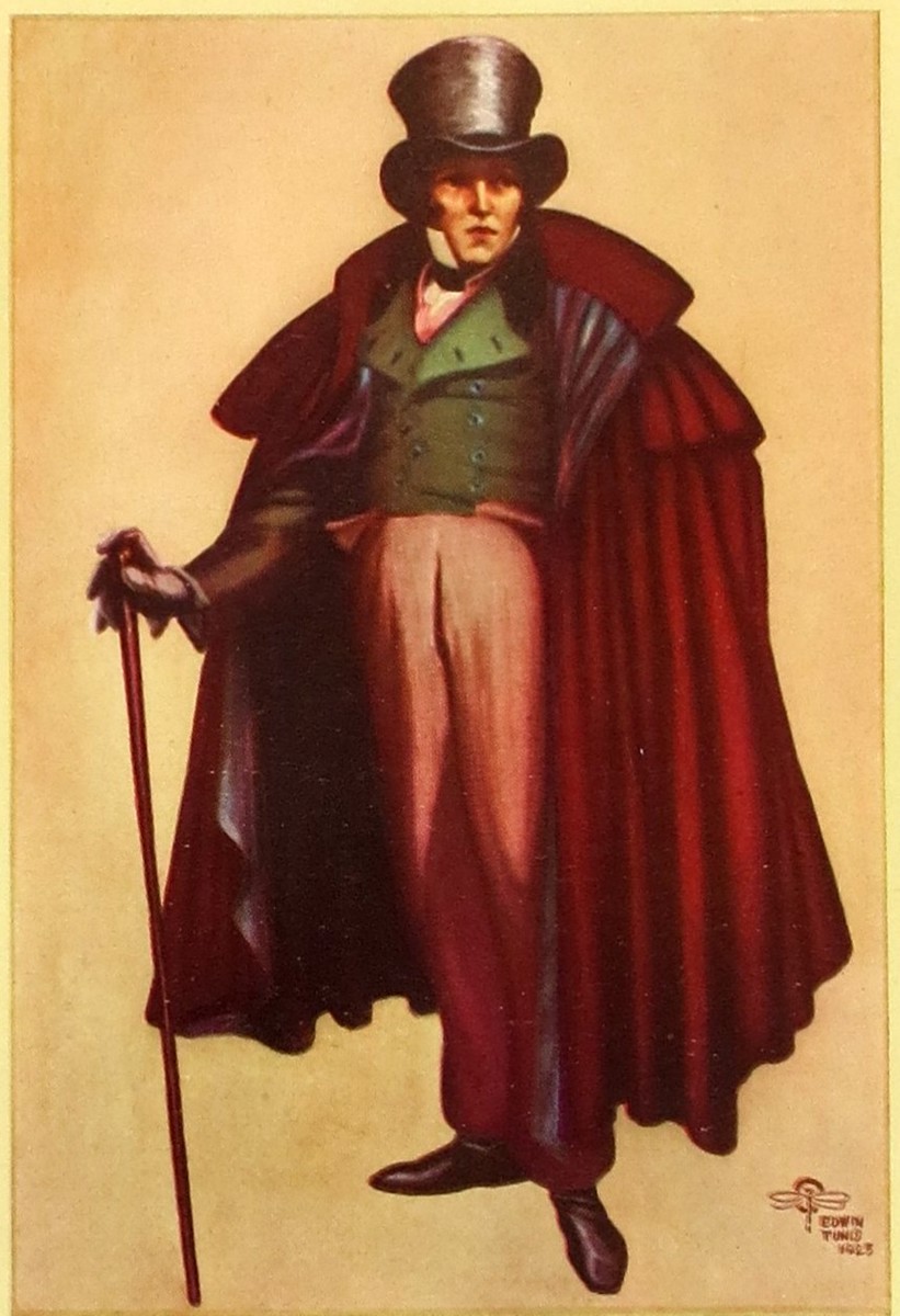 VINTAGE 1927 MEN'S WEAR DANDY ATTIRE BY EDWIN TUNIS FASHION AD PRINT