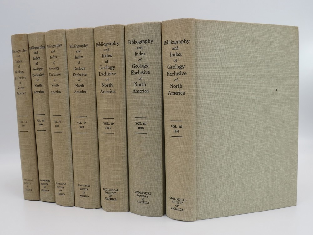Image for BIBLIOGRAPHY AND INDEX OF GEOLOGY EXCLUSIVE OF NORTH AMERICA (7 VOLUME SET) (VOLUMES 14,15,16,17,19, 20, AND 22) BIBLIOGRAPHY AND INDEX OF GEOLOGY EXCLUSIVE OF NORTH AMERICA (7 VOLUME SET) (VOLUMES 14,15,16,17,19, 20, AND 22)