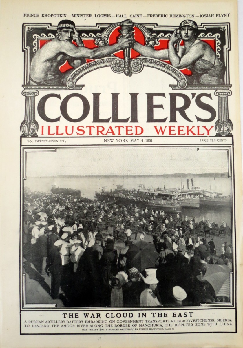 FRANK X. LEYENDECKER MASTHEAD MAY 4, 1901 COLLIER'S MAGAZINE COVER