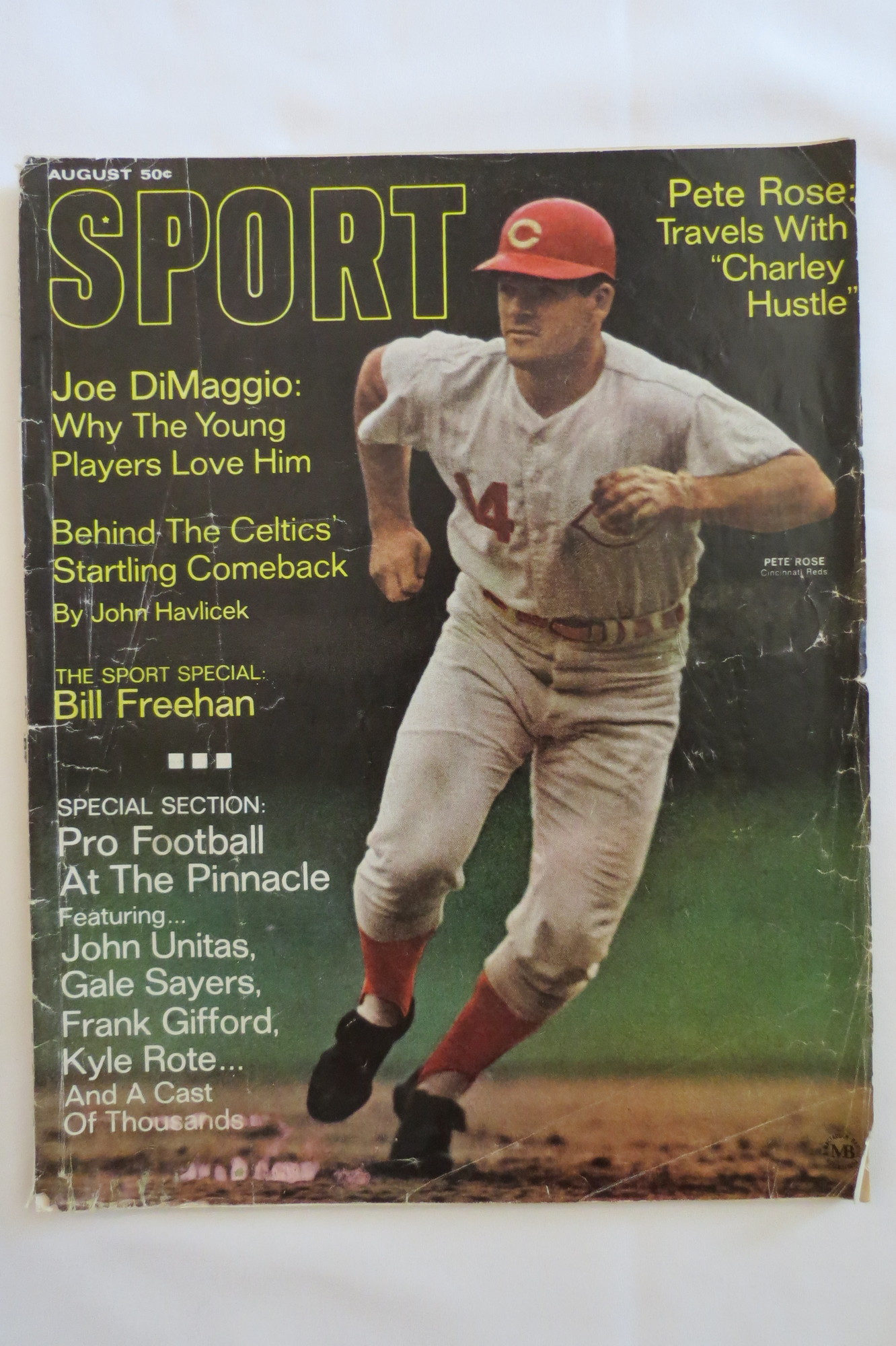 PETE ROSE Sport August 1969 Magazine CINCINNATI REDS No Label