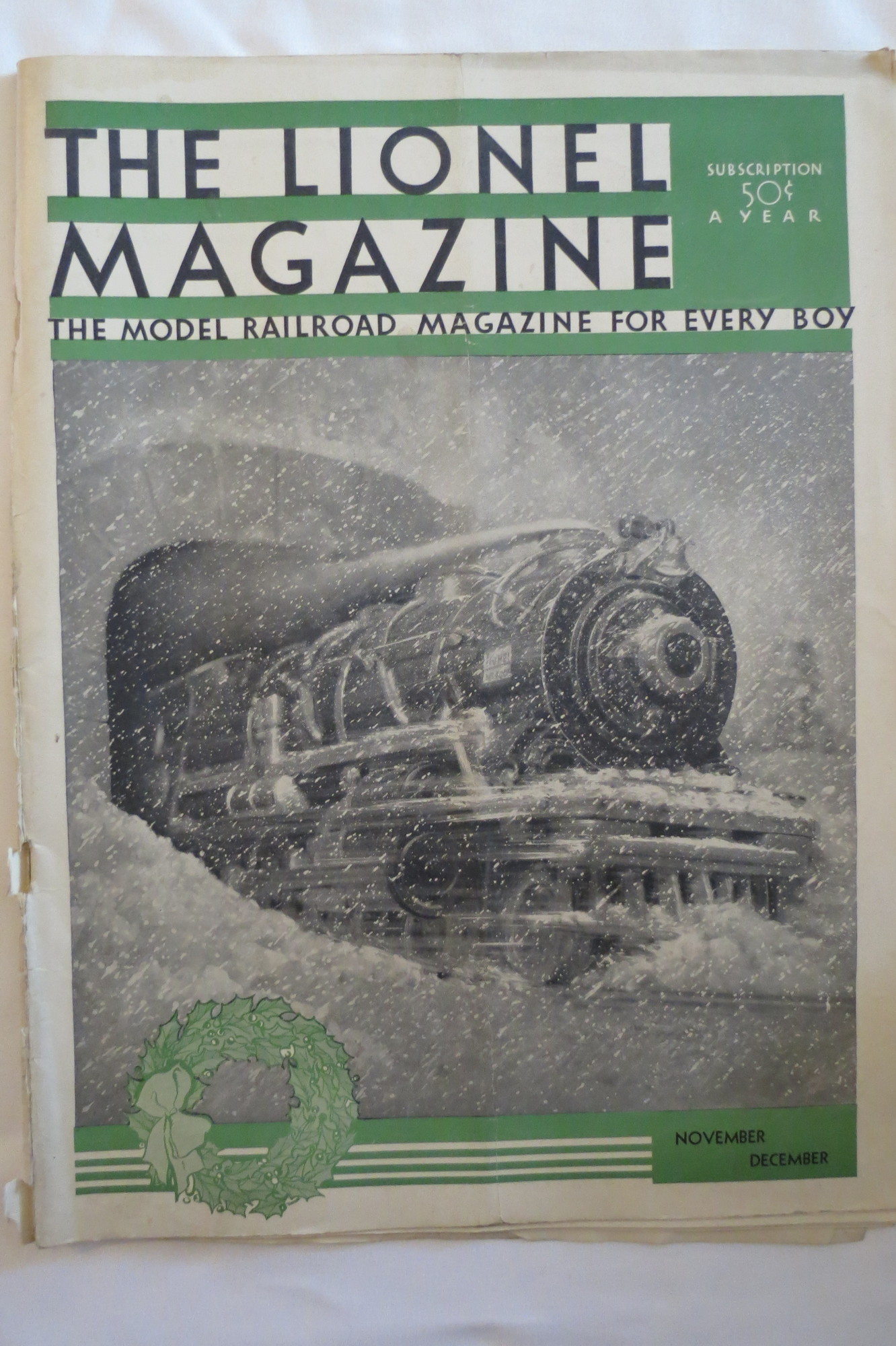 THE LIONEL MAGAZINE, NOVEMBER DECEMBER 1932 The Model Railroad Magazine ...