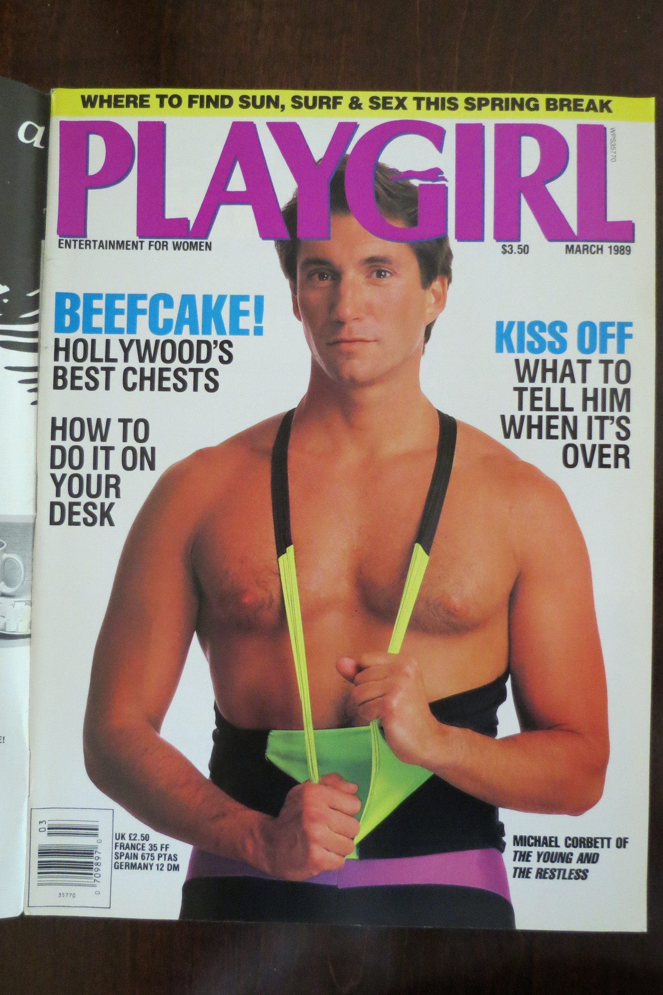 PLAYGIRL MAGAZINE January 1988 Man of the Year, Kevin Costner