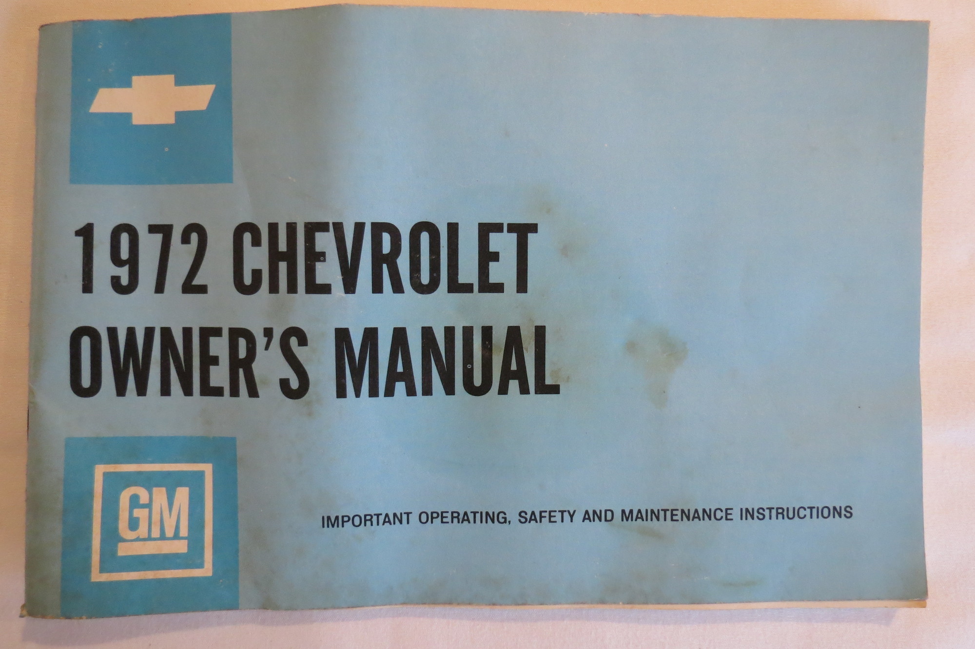 Image for 1972 CHEVROLET ALL-MODELS OWNERS MANUAL