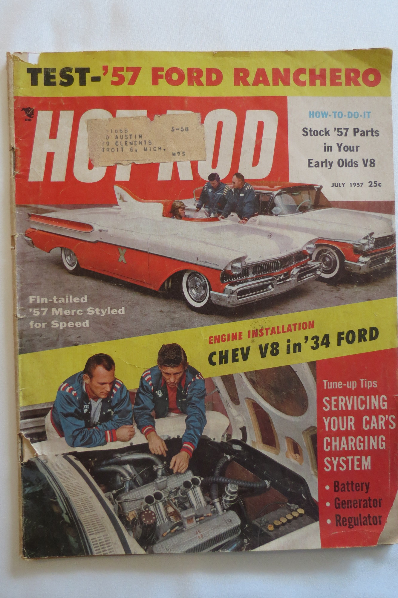 Image for HOT ROD MAGAZINE JULY 1957