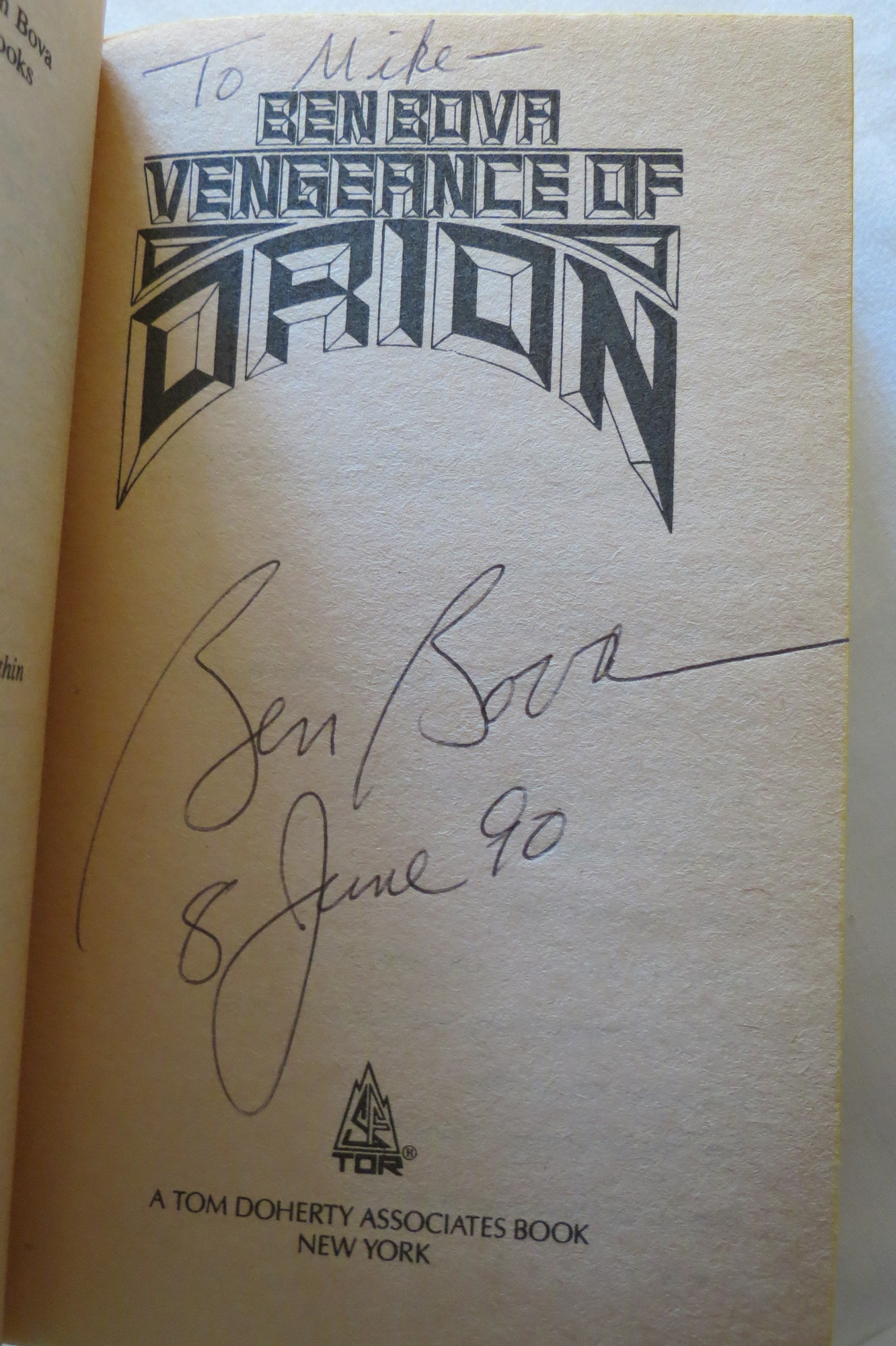 Image for VENGEANCE OF ORION  (Signed by Author)
