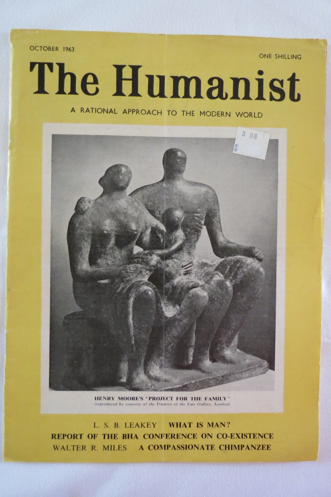 Image for THE HUMANIST MAGAZINE OCTOBER 1963  (Journal of the British Humanist Movement)