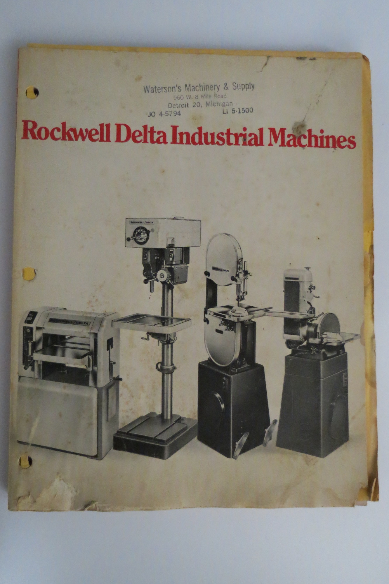 ROCKWELL DELTA INDUSTRIAL MACHINES MAY 1970 CATALOG AD1753R