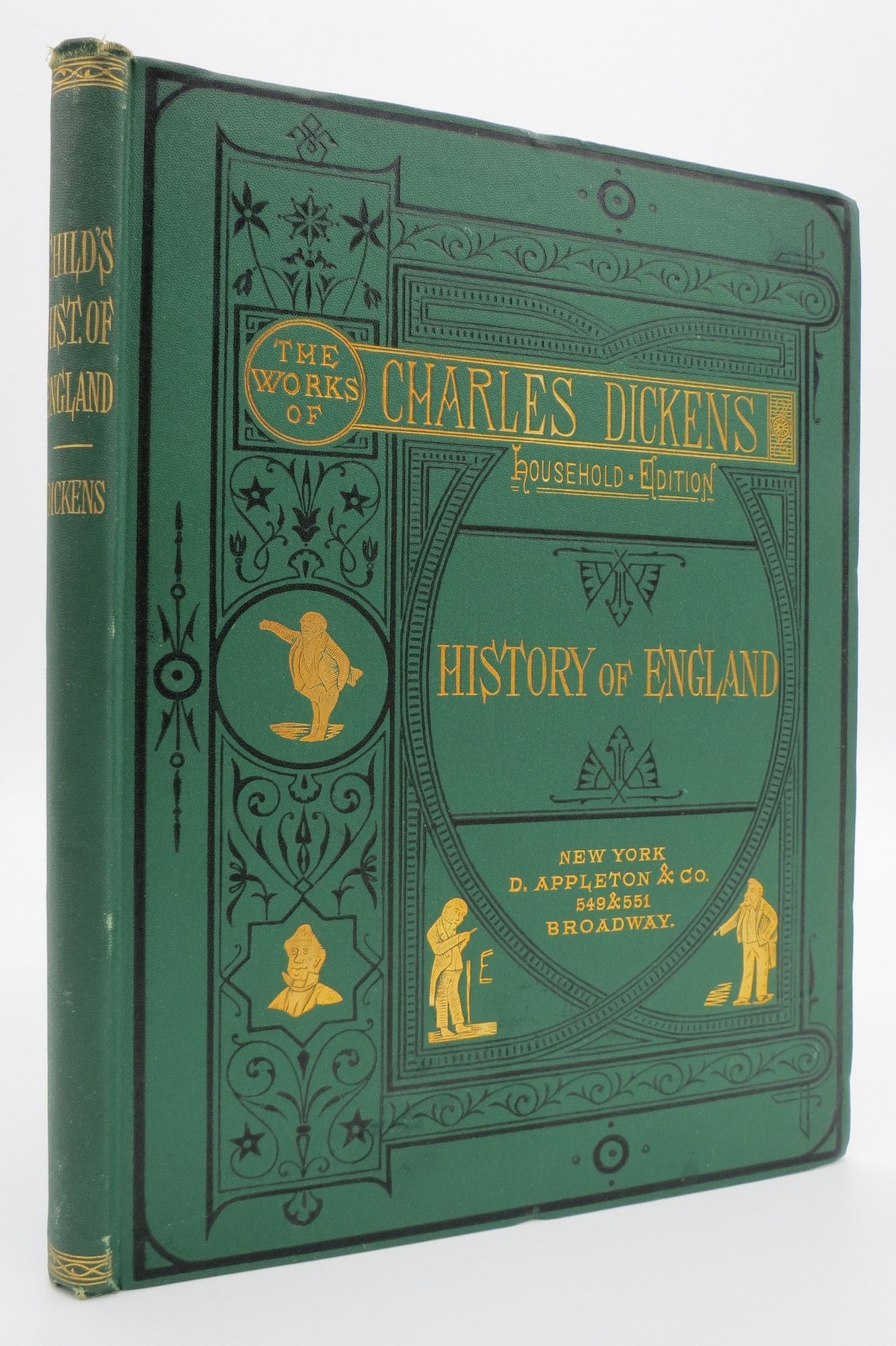 Image for A CHILD'S HISTORY OF ENGLAND (FROM THE WORKS OF CHARLES DICKENS HOUSEHOLD EDITION)   (Fine Victorian Binding)