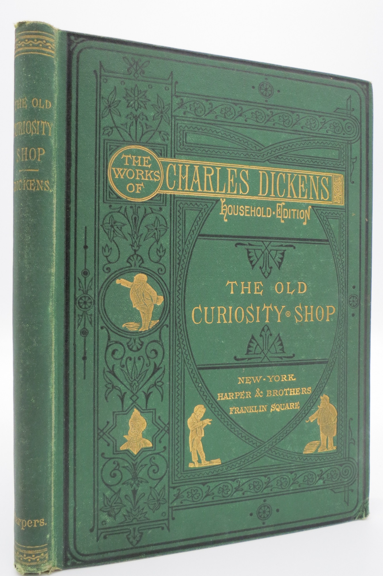 Image for THE OLD CURIOSITY SHOP (FROM THE WORKS OF CHARLES DICKENS HOUSEHOLD EDITION)   (Fine Victorian Binding)