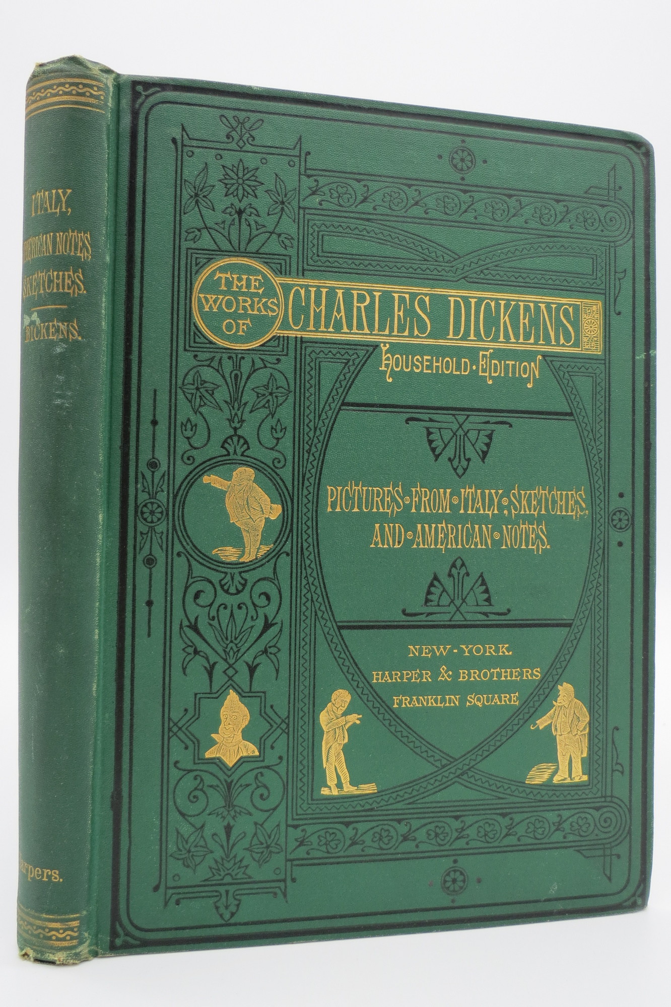 Image for PICTURES FROM ITALY, SKETCHES BY BOZ, AND AMERICAN NOTES (FROM THE WORKS OF CHARLES DICKENS HOUSEHOLD EDITION)   (Fine Victorian Binding)
