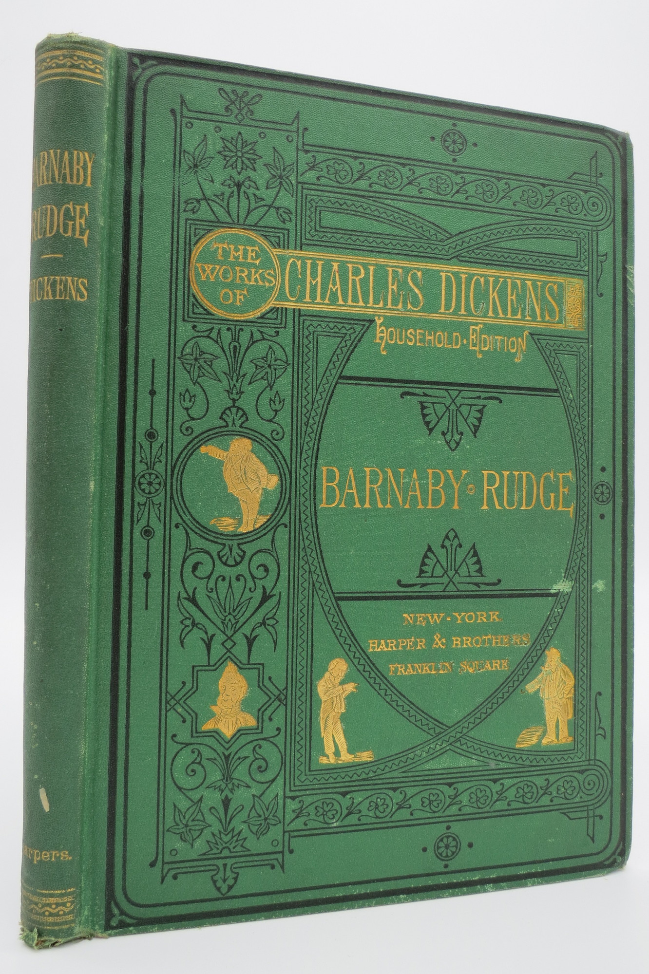 Image for BARNABY RUDGE (FROM THE WORKS OF CHARLES DICKENS HOUSEHOLD EDITION) (Fine Victorian Binding)