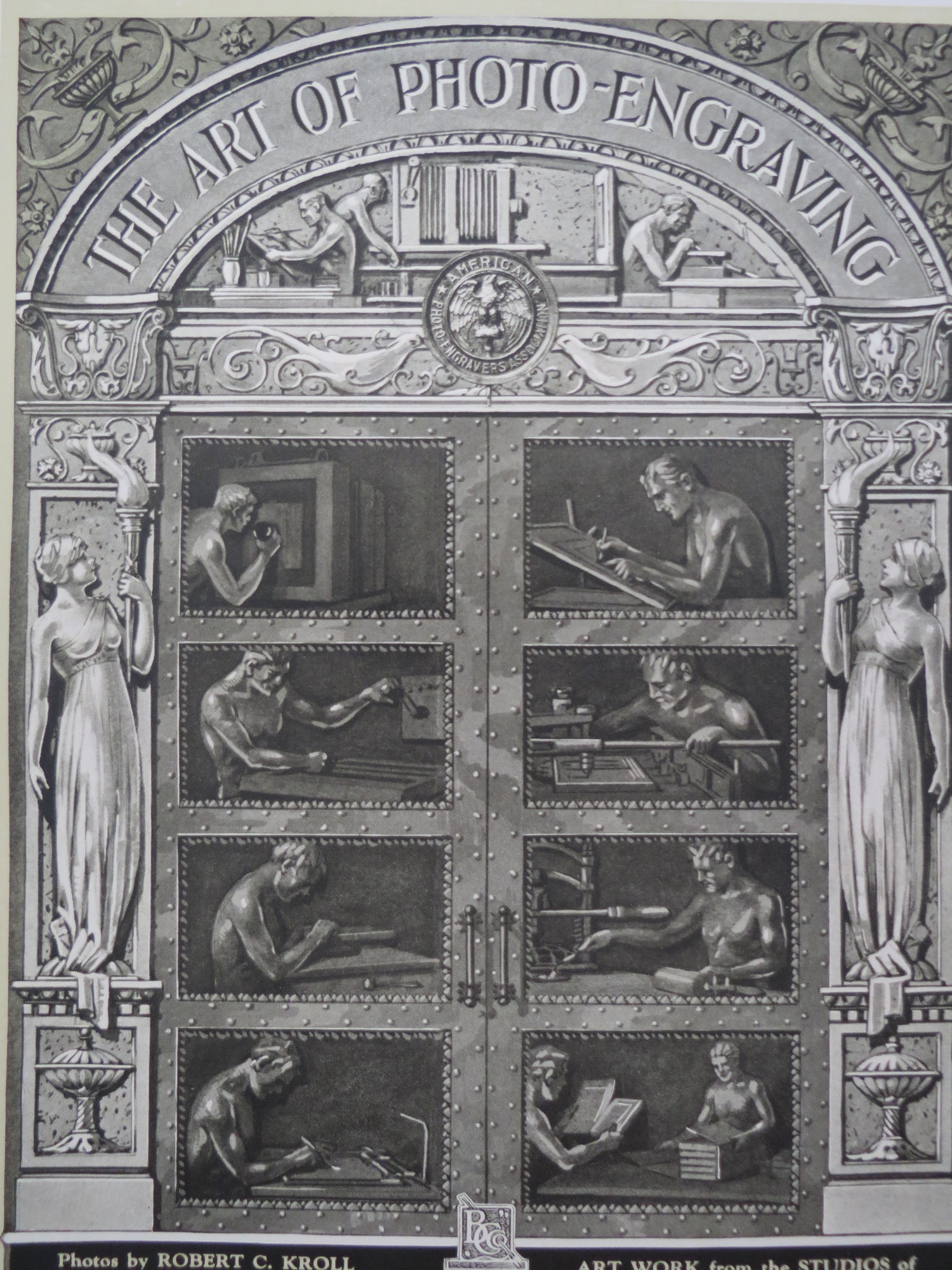 VINTAGE ART DECO PHOTOENGRAVING PRINT