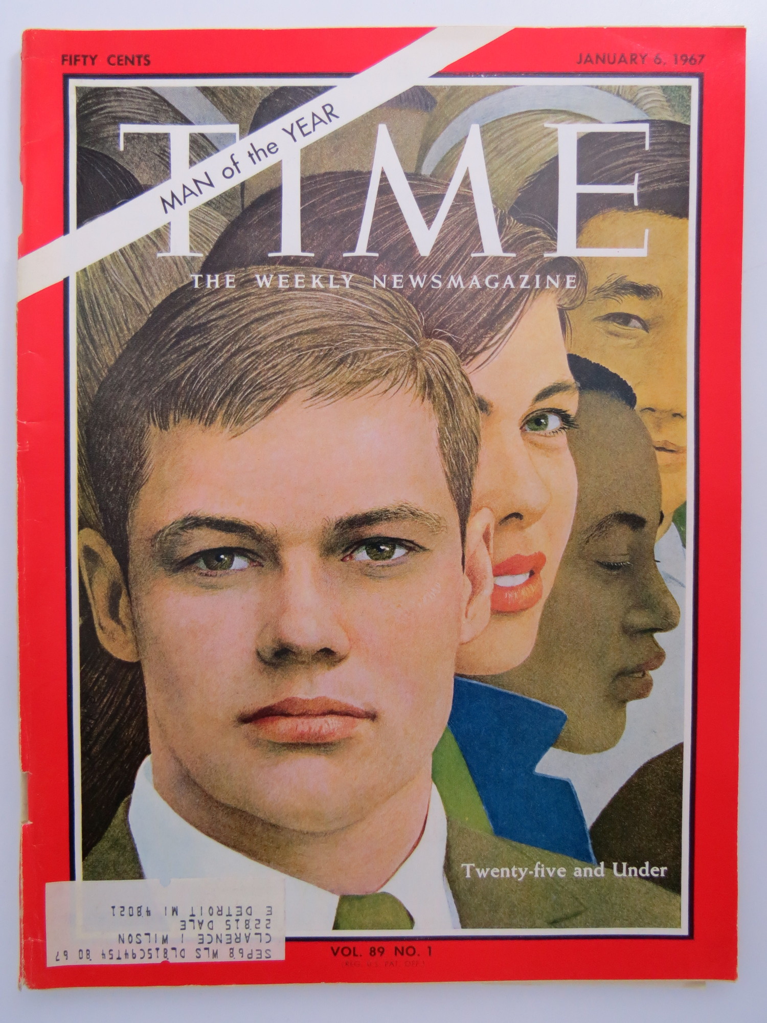 TIME MAGAZINE JANUARY 6, 1967 (MAN OF THE YEAR TWENTYFIVE AND UNDER)