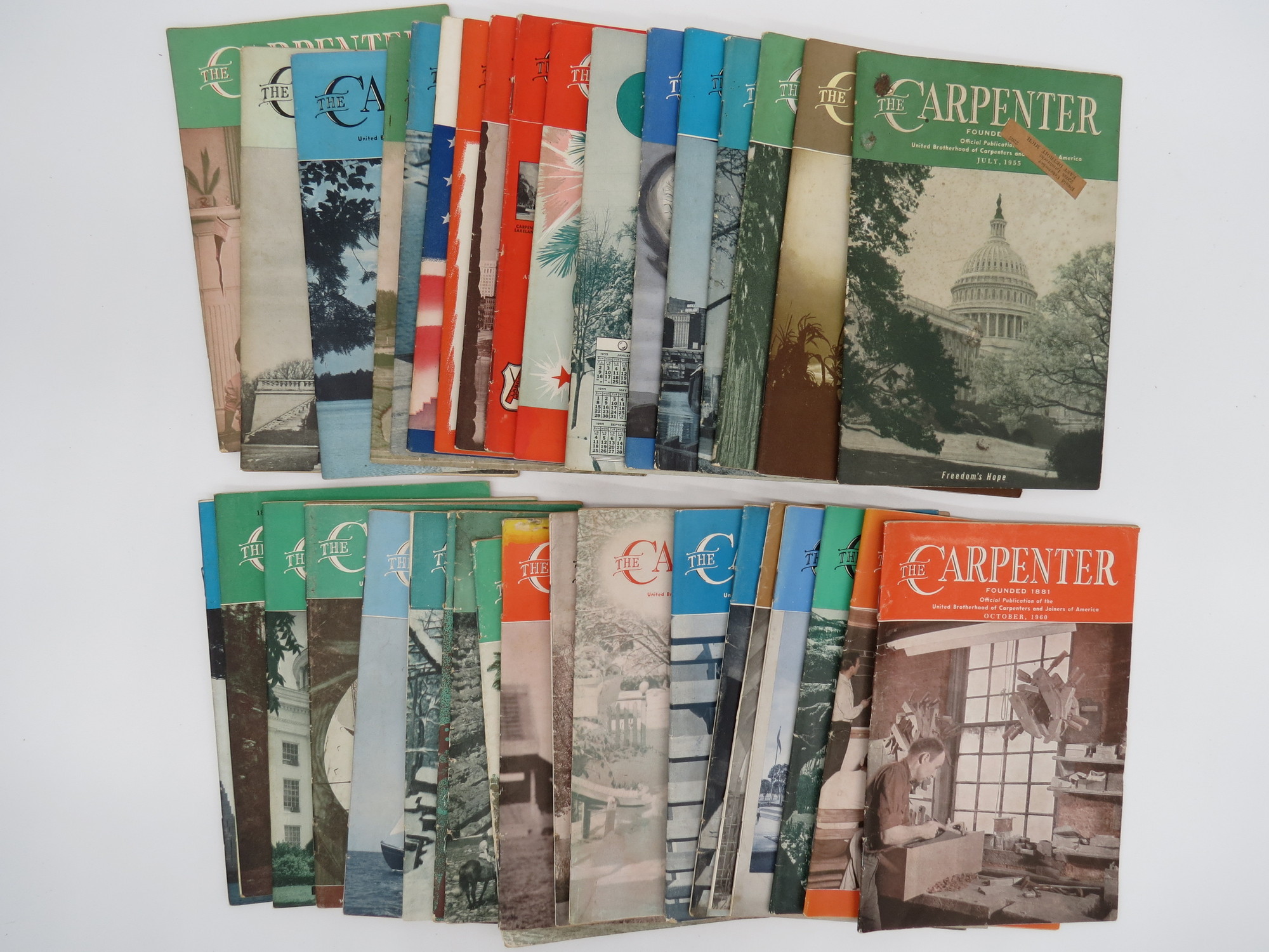 THE CARPENTER MAGAZINE (49 ISSUES FROM 1939 TO 1948) Official