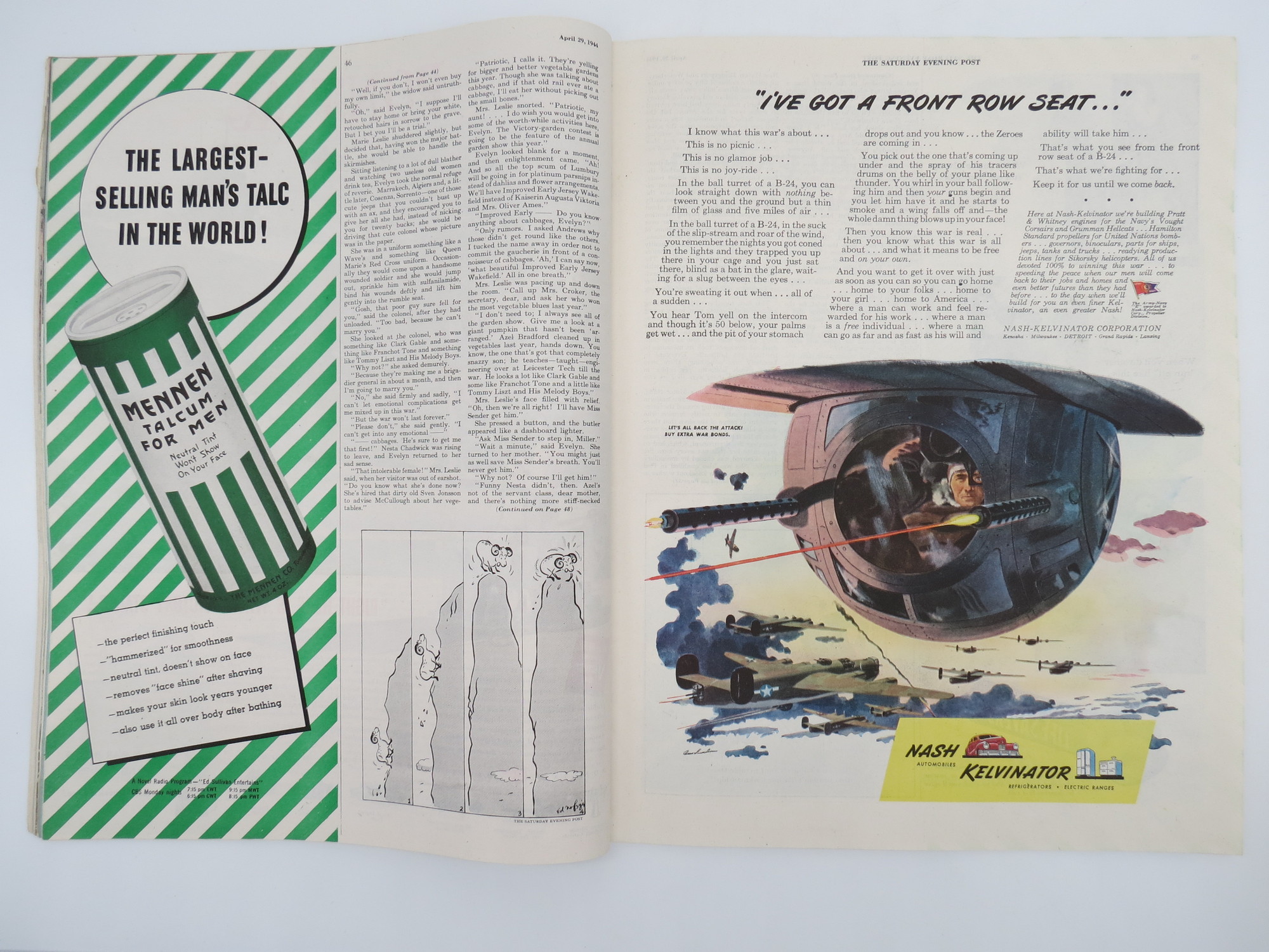 THE SATURDAY EVENING POST MAGAZINE, APRIL 29, 1944 (NORMAN ROCKWELL