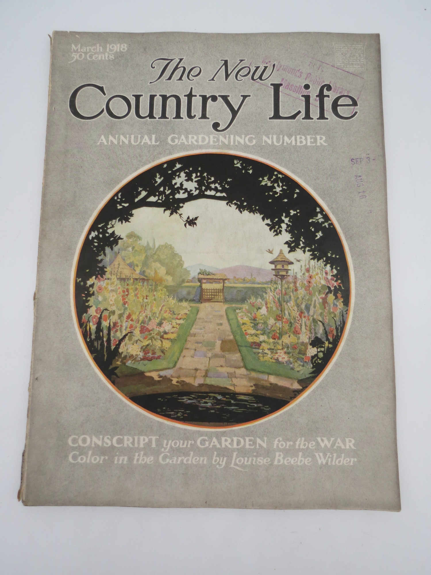 Image for THE NEW COUNTRY LIFE MAGAZINE, MARCH 1918 (CONSCRIPT YOUR GARDEN FOR THE WAR)