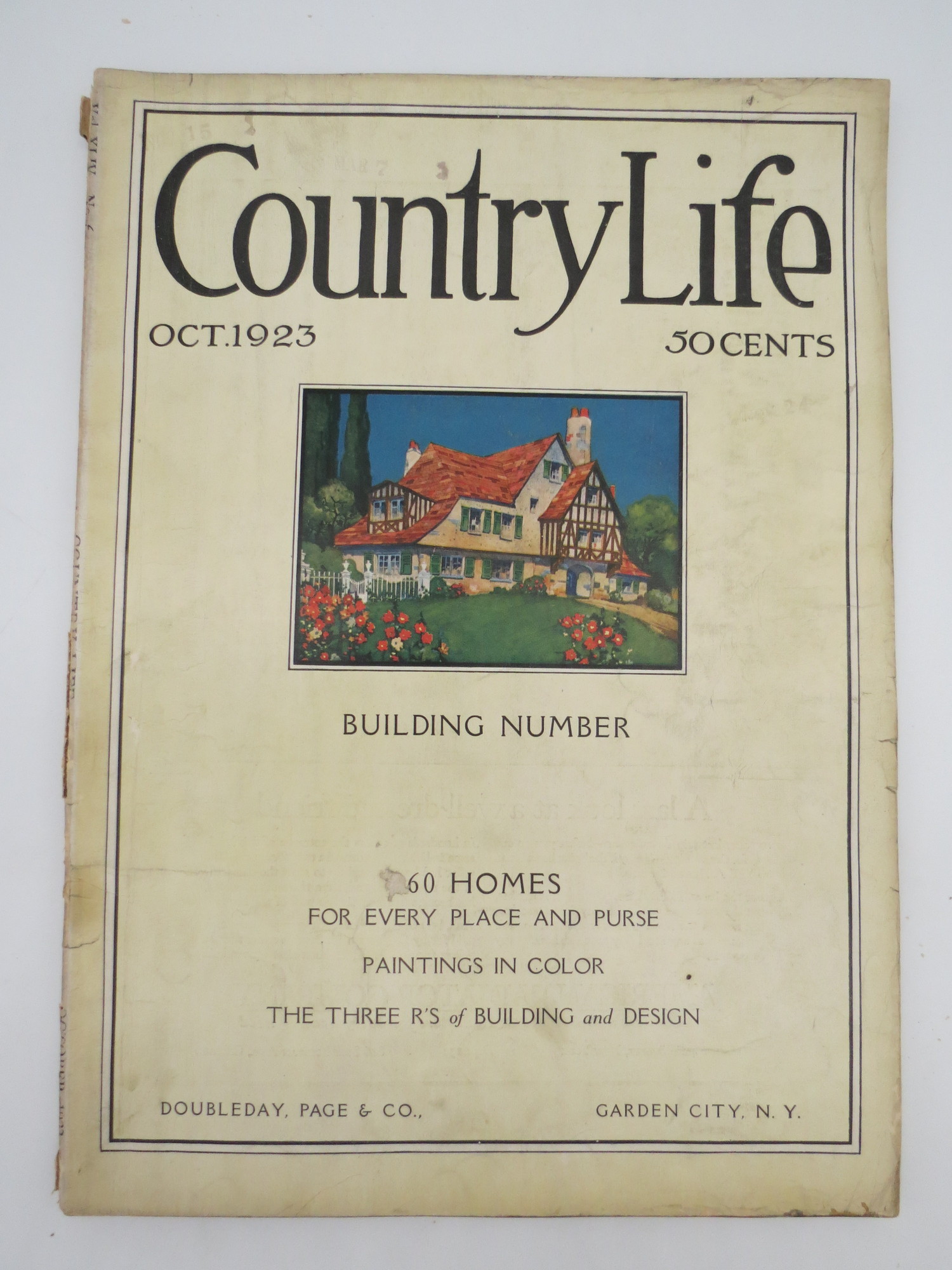 COUNTRY LIFE MAGAZINE, OCTOBER 1922 (BUILDING NUMBER)