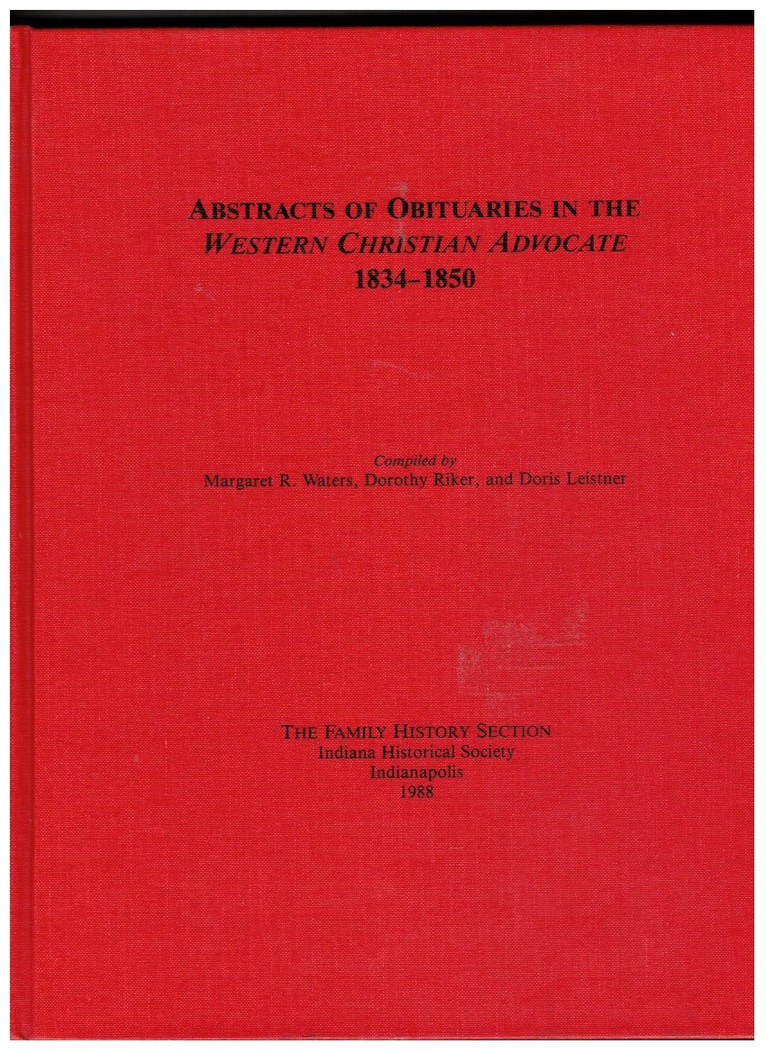 Image for Abstracts of Obituaries in the Western Christian Advocate, 1834-1850