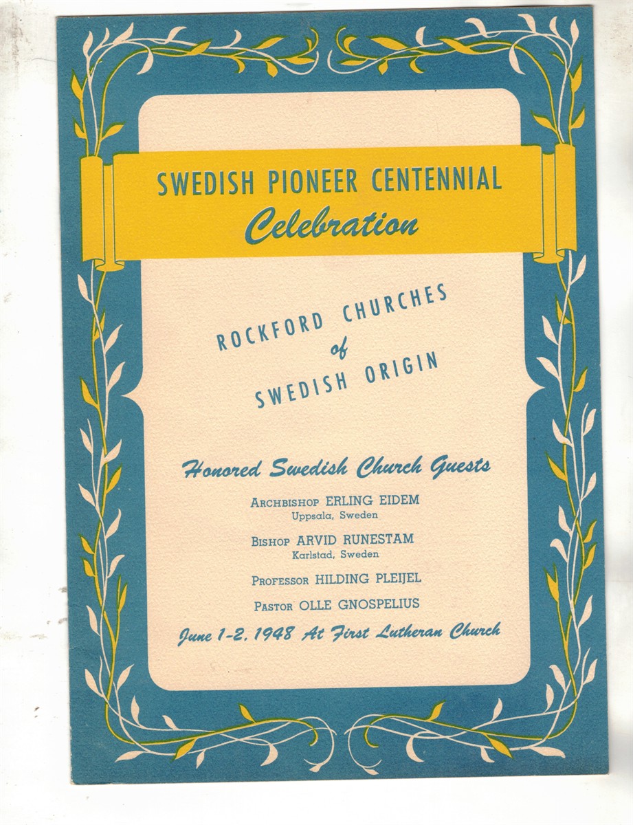 Image for Swedish Pioneer Celebration: Rockford Churches of Swedish Origin