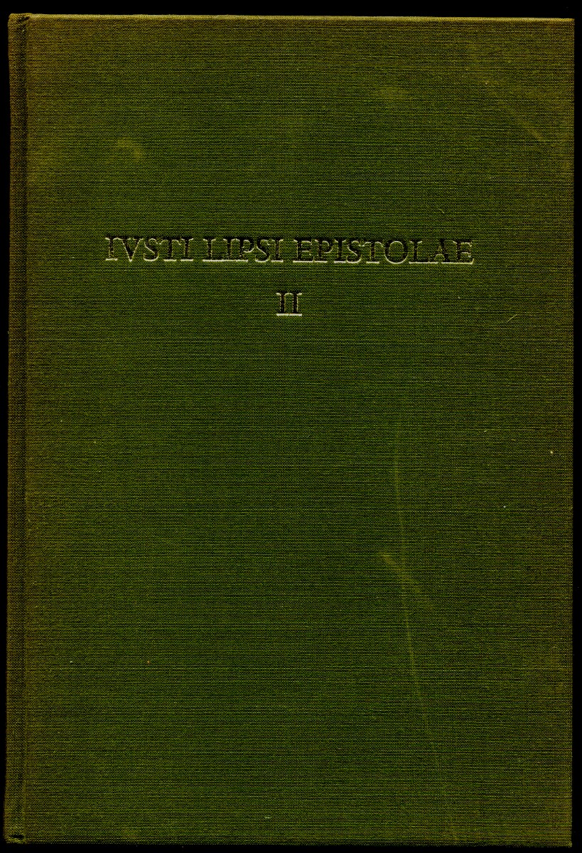 Iusti Lipsi Epistolae. Pars II: 1584-1587