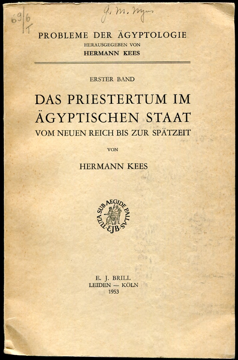 Das Priestertum im Agyptischen Staat vom Neuen Reich bix zur Spatzeit