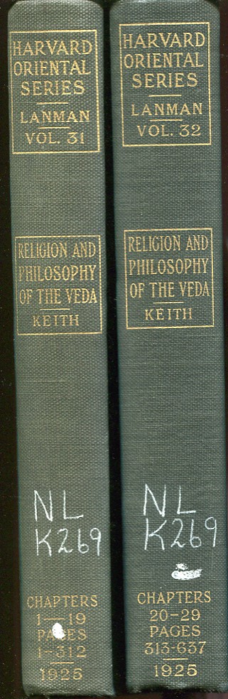 Image for The Religion and Philospohy of the Veda and Upanishads. Two vols. The Religion and Philospohy of the Veda and Upanishads. Two vols.