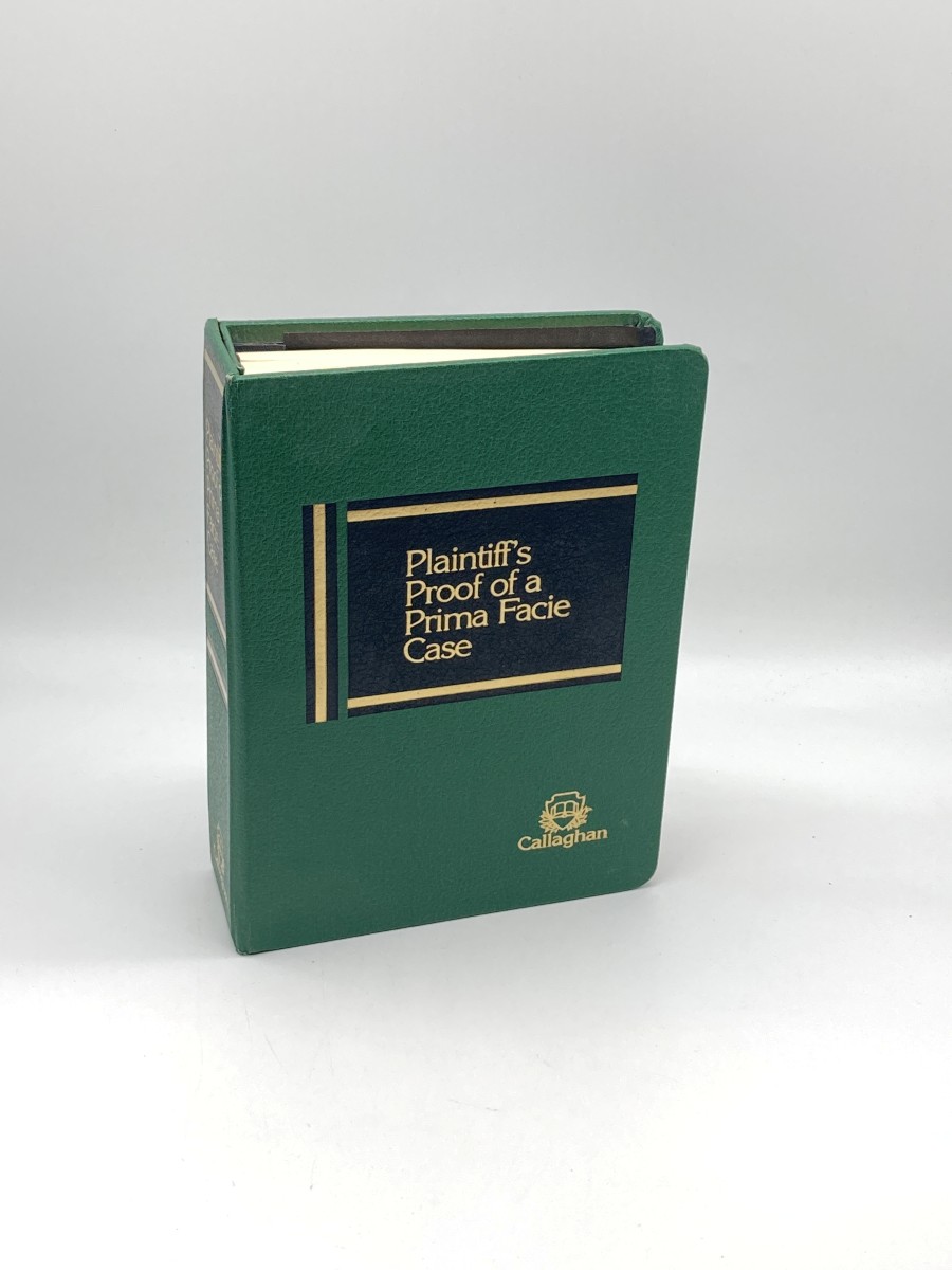 Plaintiff's Proof of a Prima Facie Case + 1984 Cumulative Supplement